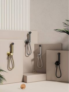 Гигиенический душ со смесителем Splenka S99.52.03 золотой сатин